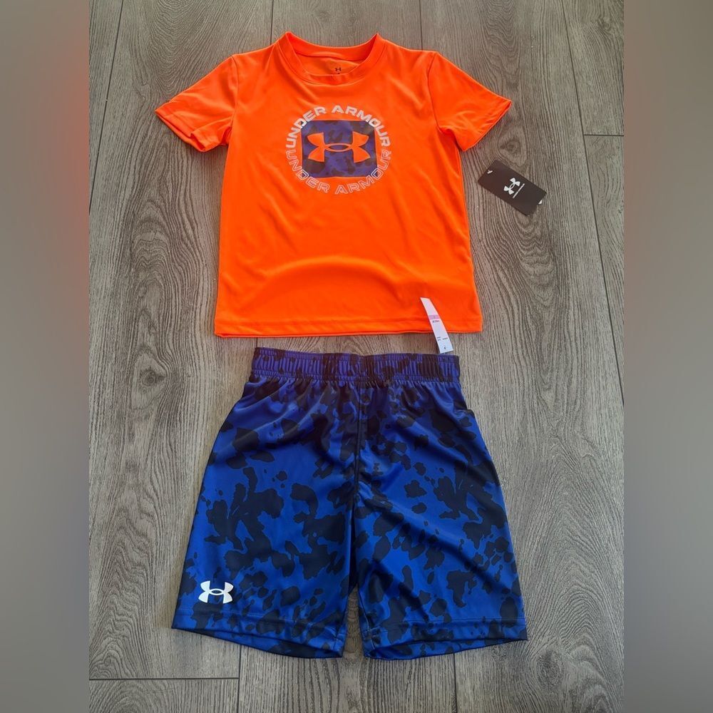 Under Armour Blue and orange Athletic Set